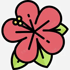 芙蓉动物与自然2线色图标 平面电商 创意素材