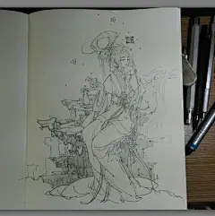 近期涂鸦草稿儿~（多图）-仔猫一丁_涂鸦,人物,古风,线稿,手绘_涂鸦王国插画