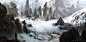 Skyrim - Hidden Peak Barrow, Michal Kus : Another revisualisation attempt of how the most coldest and frozen parts of Skyrim could look like :)
