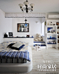 地中海 装修 家居 客厅 卧室图片来自阳光美舍地中海在默认石榴记的分享 #卧室#