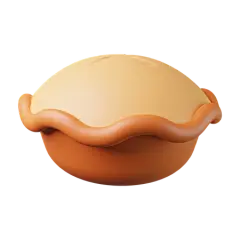 馅饼蛋糕3D插图