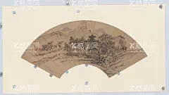 扇面    - 源文件下载【酷图网】扇面,扇面山水画,山水画,水墨画,文徵明,文徵明水墨画,文徵明山水画,山水诗画册,文徵明画册,文徵明画作,中国画,山水风景,国画,明朝画,明朝山水画,明代上山水画,松树,迎客松,山水,画,中国风,中国水墨画,古画,古代山水画,中国元素,画国画,文化艺术,绘画书法