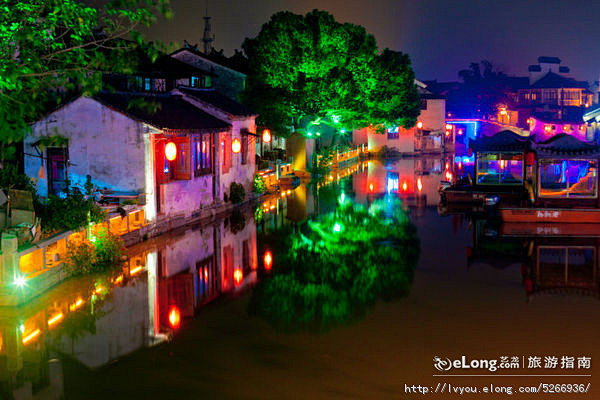 逝去的同里：灯红树绿的夜色, 树缠藤旅游...