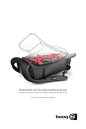 Python slimpack, gray-red by Booq Bags, via Behance