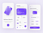 Chika - Smart Banking App UI glassmorphism layout minimal ios mobile clean simple icon interface ux ui ui ux ui design application credit card app banking smart finance uiux