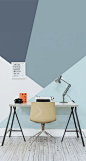 Geometric Home Office - Minimalist Interior Design: