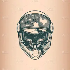 体育比赛,头骨,动物手,单色调,模板,品牌名称,复古,绘制