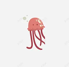 卡通水母 创意素材