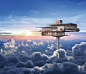 3D architecture CGI clouds exterior Landscape Photography  Render SKY sunset