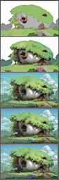 Tree house on hills