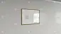 墙上的木框白色空白海报_5158774956