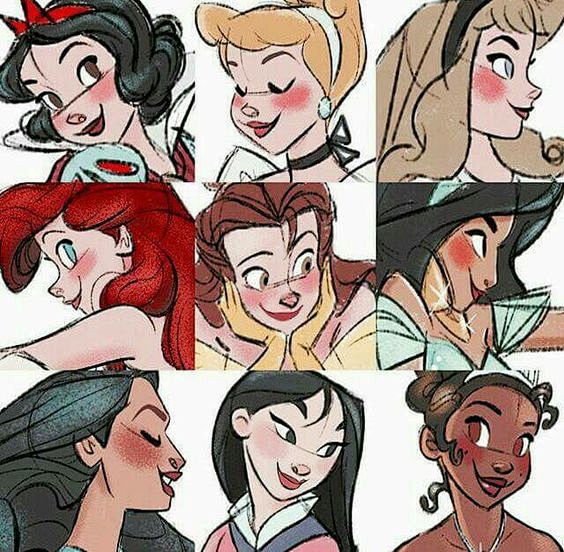 Princesses faces