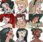 Princesses faces