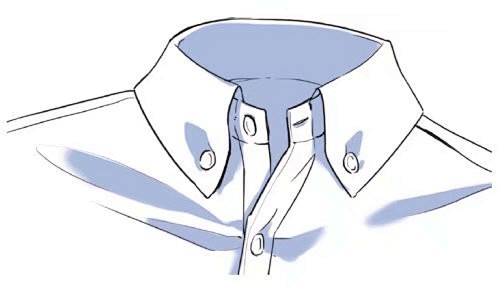 【绘画素材】服饰衣领的画法参考，转给最近...