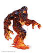 Pathfinder: Dwarven lava Undead by WillOBrien on DeviantArt
