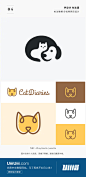 【这么萌的Logo！你一定会多看两眼】一组以猫狗为主题的Logo设计灵感，各种形式的体现可以运用宠物用品或其他需要可爱元素的Logo设计中。 更多Logo合集戳→O网页链接 ​​​​