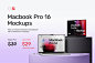 24款高级MacBook Pro 16笔记本电脑屏幕演示贴图PSD样机模板素材-淘宝网