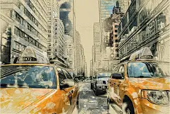 简单粗暴！利用photoshop将城市建筑照片转成彩色手绘效果！