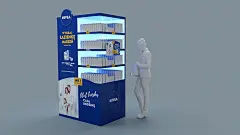 Nivea pos posm Display furniture in store Stand cosmetics beauty Product Display