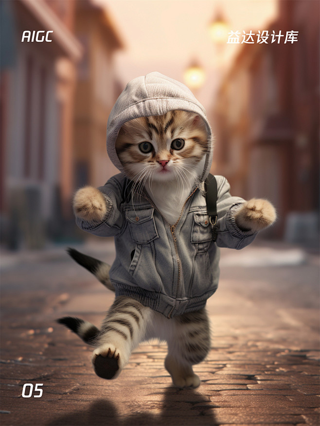 11张猫咪拟人 AI 绘画！快来看可爱的...