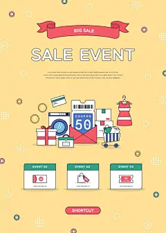 图片[8]-10款手绘卡通转盘金币女装促销H5开屏UI活动折扣海报AI矢量素材-爱设计爱分享c