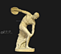 掷铁饼者雕塑模型，体育运动古罗马希腊雅典宗教神话人物男人体模型，石膏像雕像青铜像 - 雕塑3d模型 3dsnail模型网