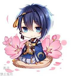 三日月宗近 #Q版# #日本漫画 #高清# #背景# #头像# #壁纸#   