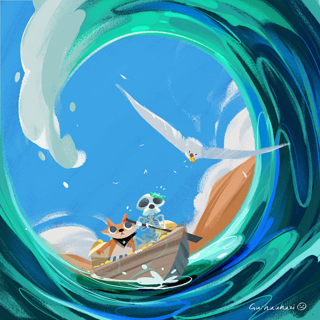 鬼画胡子guihuahuzionbehance