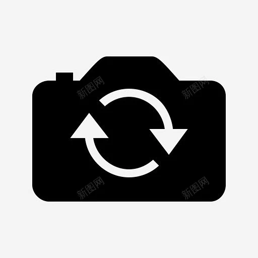 翻转相机拍摄抓拍图标 icon 标识 标志 UI图标 设计图片 免费下载 页面网页 平面电商 创意素材-花瓣网