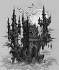 Dark castle Picture  (2d, architecture, fantasy, castle)