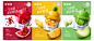 Behance 上的 安慕希勺吃5G蛋白-水果篇KV