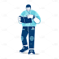 世界阅读日人物插画贴纸SVG10