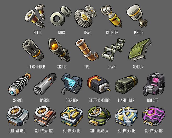 Parts icons