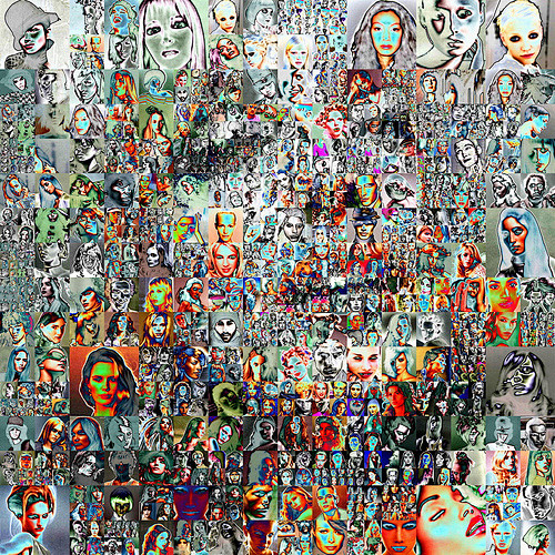Village9991梦幻的马赛克插画艺...