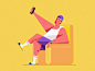 Clean Vector Character Design Illustration in Adobe Illustrator simple branding vector cartoon flat design illustration flat design character