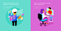 TRUE Webhosting : Isometric illustrations for TRUE website