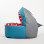休闲小沙发豆袋儿童卡通布艺鲨鱼懒人沙发创意单人可爱榻榻米椅床-淘宝网