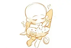 甜筒小天使呀~Q版「单人线稿」 - 半次元 - ACG爱好者社区