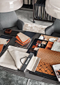 Minotti Moodboard #textile #leather #marble #wood