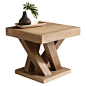 Madero End Table in Driftwood