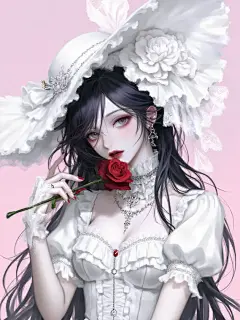 蕾丝絮语，洛丽塔的复古情书 少女人物插画-LoRA-爱丽丝沐沐-LiblibAI