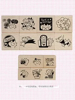 C05可爱卡通猫咪木质印章手帐手账相册贺卡片diy日记包装装饰手工-淘宝网