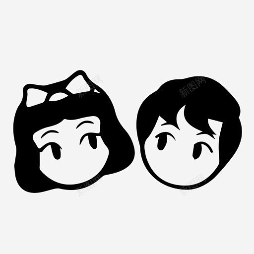 白雪公主和弗洛里安王子男孩迪斯尼图标 设...