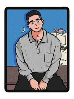 涂鸦先生：做出壁纸好好看 我要天天换壁纸啦 #procreate绘画 #零基础学画画