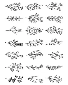 简单的花朵小线条