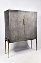 Ginger Brown France,galuchat,shagreen furniture | Cabinets