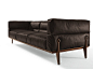 3 seater leather sofa AGO | Leather sofa by GIORGETTI