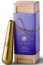 Ancient History Inspired by Japanese acupressure, this gold-leafed tool works to release tension and detoxify the lymphatic system. Heat or cool it, then move it in upward strokes around your face and eyes.  Tatcha Akari Gold Massager, $195, tatcha.com.: 