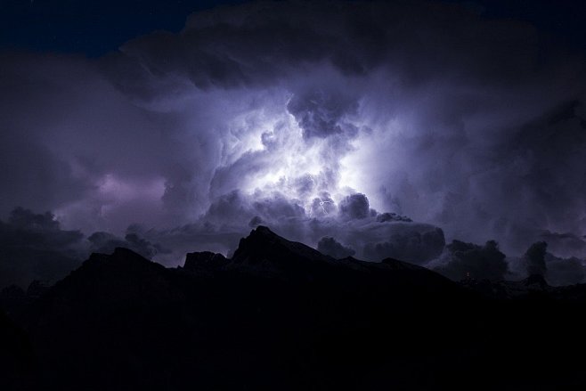 天空, 黑暗, 云, 多云, 雨, 风暴...