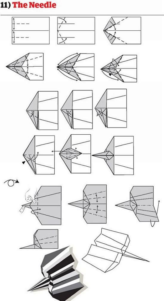 折纸大全：纸飞机的12种折法 - 生活